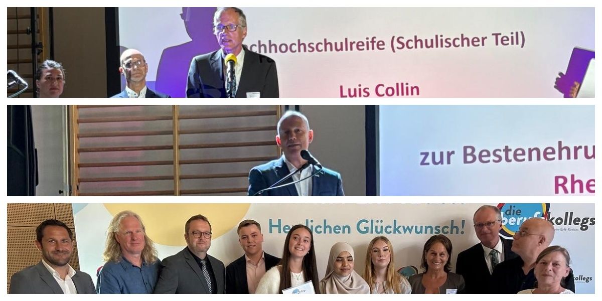 Ehrung der besten Schülerinnen in Rein-Erft-Kreis